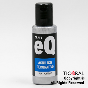 ACRIL.DECOR.EQ 010 PLATEADO 50ML X 1